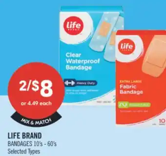 Shoppers Drug Mart LIFE BRAND BANDAGES offer