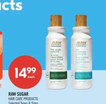 Shoppers Drug Mart RAW SUGAR HAIR CARE PRODUCTS offer