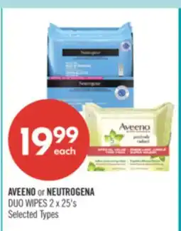 Shoppers Drug Mart AVEENO or NEUTROGENA DUO WIPES offer