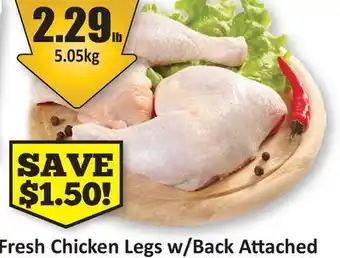 Starsky Fresh Chicken Legs w/Back Attached offer