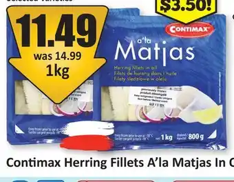 Starsky Contimax Herring Fillets A'la Matjas In Oil offer