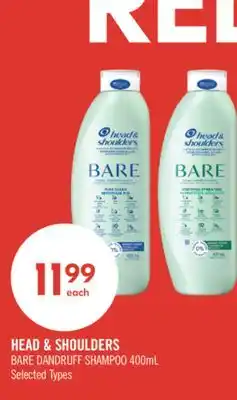 Shoppers Drug Mart HEAD & SHOULDER Bare Dandruff Shampoo offer