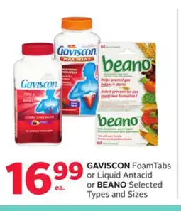 Rexall GAVISCON FoamTabs or Liquid Antacid or BEANO offer