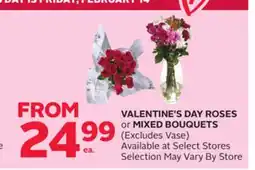 Rexall VALENTINE'S DAY ROSES or MIXED BOUQUETS offer