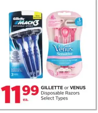 Rexall GILLETTE or VENUS Disposable Razors offer