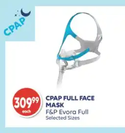 Wellwise by Shoppers F&P Evora Full CPAP FULL FACE MASK offer