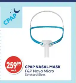 Wellwise by Shoppers F&P Nova Micro CPAP NASAL MASK offer