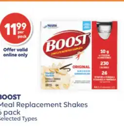 Wellwise by Shoppers BOOST Meal Replacement Shakes 6 Pack offer