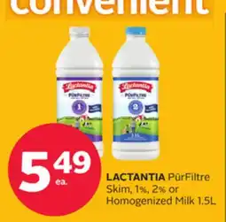 Rexall PūrFiltre Skim, 1%, 2% or Homogenized Milk offer