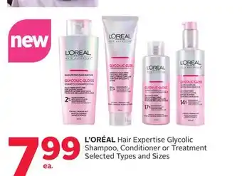 Rexall L' ORÉAL Hair Expertise Glycolic Shampoo, Conditioner or Treatment offer