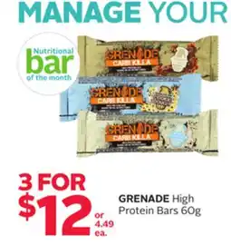 Rexall GRENADE High Protein Bars offer