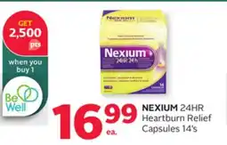 Rexall NEXIUM 24HR Heartburn Relief Capsules 14's offer