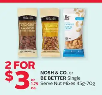 Rexall NOSH & CO. or BE BETTER Single Serve Nut Mixes offer