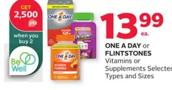 Rexall ONE A DAY or FLINTSTONES Vitamins or Supplements offer