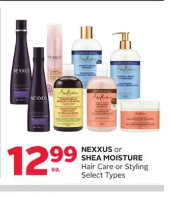 Rexall NEXXUS or SHEA MOISTURE Hair Care or Styling offer