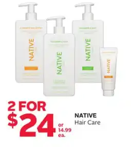 Rexall NATIVE Hair Care offer