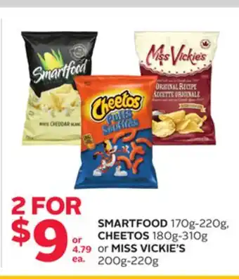 Rexall SMARTFOOD 170g-220g, CHEETOS 180g-310g or MISS VICKIE'S 200g-220g offer