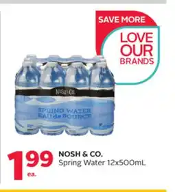 Rexall NOSH & CO. Spring Water offer