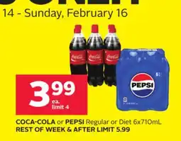 Rexall COCA-COLA or PEPSI Regular or Diet offer