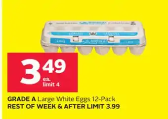 Rexall GRADE A Large White Eggs 12 - PACK offer