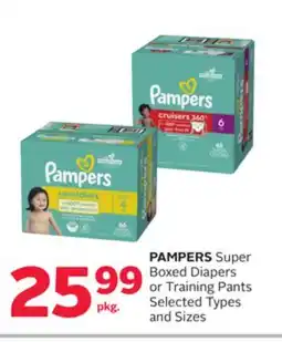 Rexall PAMPERS Super Boxed Diapers or Training Pants offer