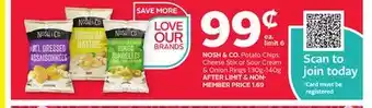 Rexall NOSH & CO. Potato Chips, Cheese Stix or Sour Cream & Onion Rings offer