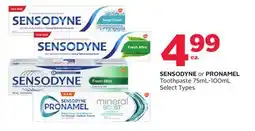 Rexall SENSODYNE or PRONAMEL Toothpaste offer