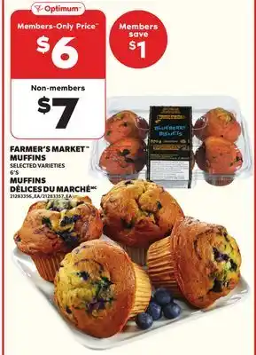 Independent City Market FARMER'S MARKET MUFFINS, 6'S offer