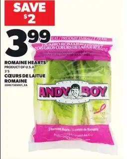 Independent City Market ROMAINE HEARTS, 3'S offer