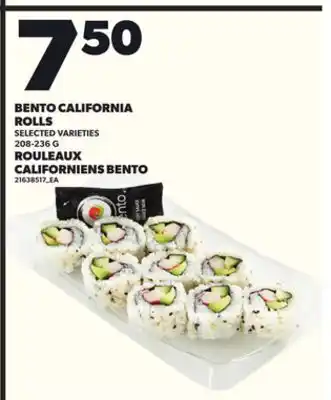 Independent City Market BENTO CALIFORNIA ROLLS, 208-236 G offer