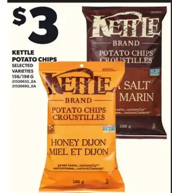 Independent City Market KETTLE POTATO CHIPs, 156/198 G offer