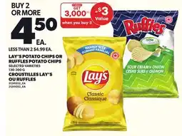 Independent City Market LAY'S POTATO CHIPS OR RUFFLES POTATO CHIPS, 130-300 G offer