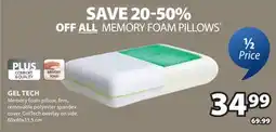 JYSK GEL TECH Memory foam pillow offer