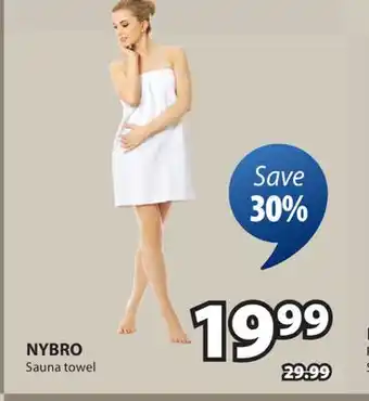 JYSK NYBRO Sauna towel offer