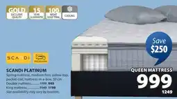 JYSK SCANDI PLATINUM Spring mattress offer