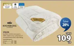 JYSK Kronborg of Denmark Volda Synthetic duvet offer