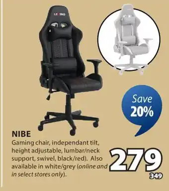 JYSK NIBE Gaming chair offer