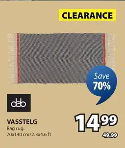JYSK VASSTELG Rag rug offer