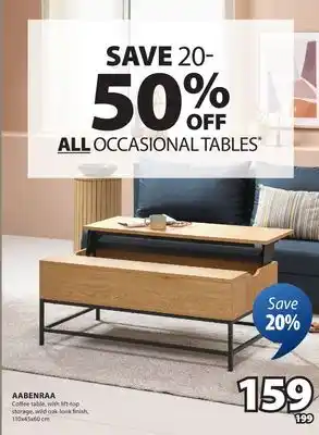 JYSK AABENRAA Coffee table, with lift-top offer