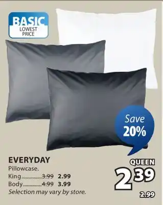 JYSK EVERYDAY Pillowcase offer