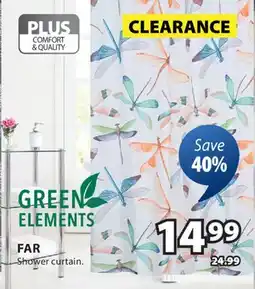 JYSK FAR Shower curtain offer