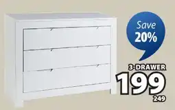 JYSK HULL 3-DRAWER offer