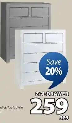 JYSK Hull 2 + 4-DRAWER offer