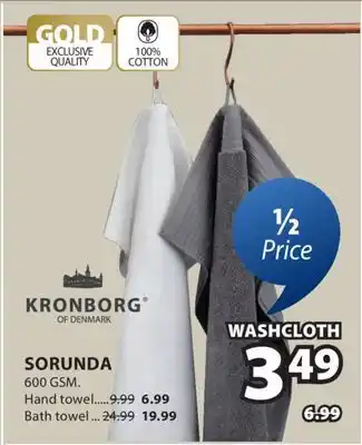 JYSK Kronborg of Denmark Sorunda Washcloth offer