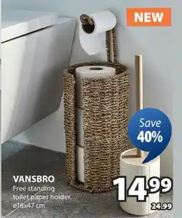 JYSK VANSBRO Free standing toilet paper holder offer