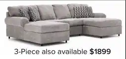 Leon's Jupiter 3-Piece Sectional - Ash Grey offer