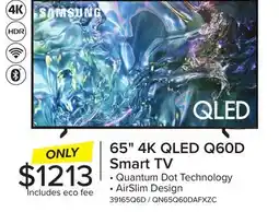 Leon's Samsung 65 4K Tizen Smart QLED TV - QN65Q60DAFXZC offer