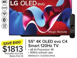 Leon's LG 55 4K Smart evo C4 OLED TV - OLED55C4PUA offer