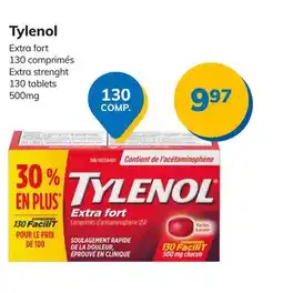 Accès pharma Tylenol Extra strenght 130 tablets offer