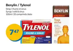 Accès pharma Benylin / Tylenol offer